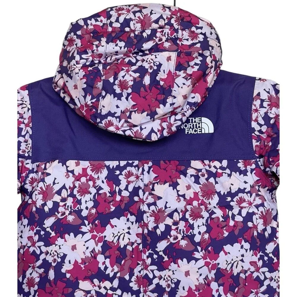 The North Face‎ Snow Suit One Piece Purple Floral Girls Infant Size 6-12 Months